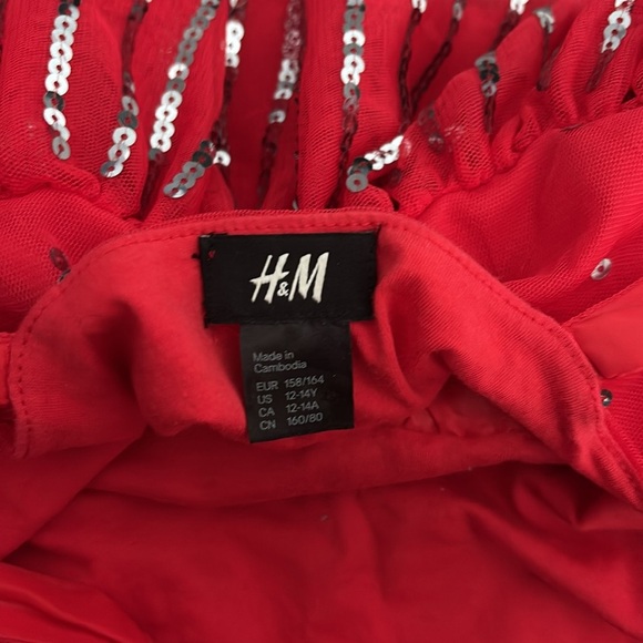 H&M Sparkling Red Kids Costume Dress - Picture 4 of 11